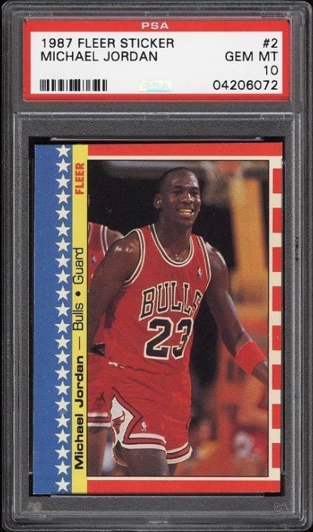 Michael Jordan Card FLEER GOLD FOIL AUTHENTIC 90's FADE AWAY BULLS
