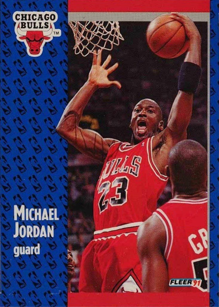 91 fleer michael jordan all star