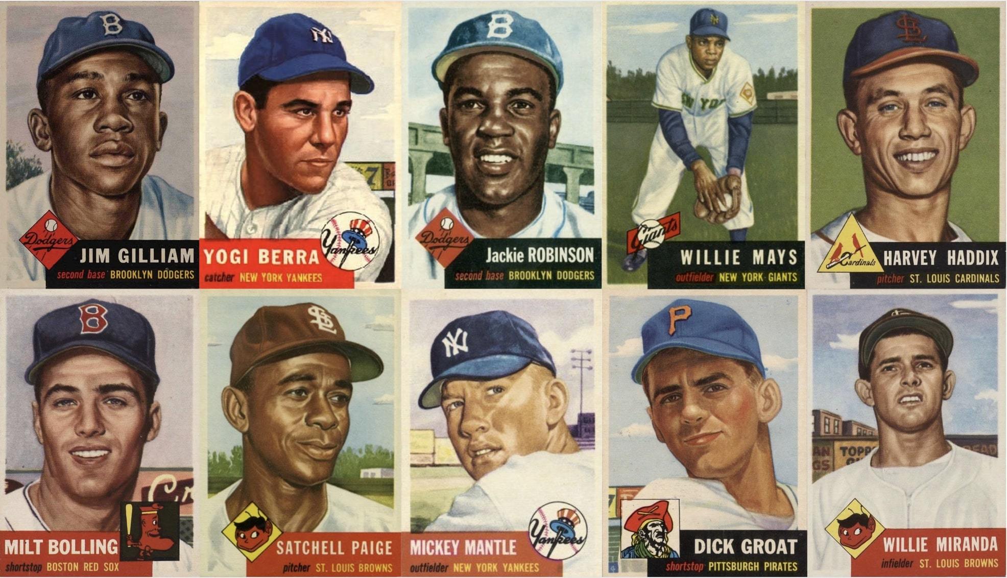 12 Most Valuable 1953 Topps Baseball Cards - Old Sports Cards