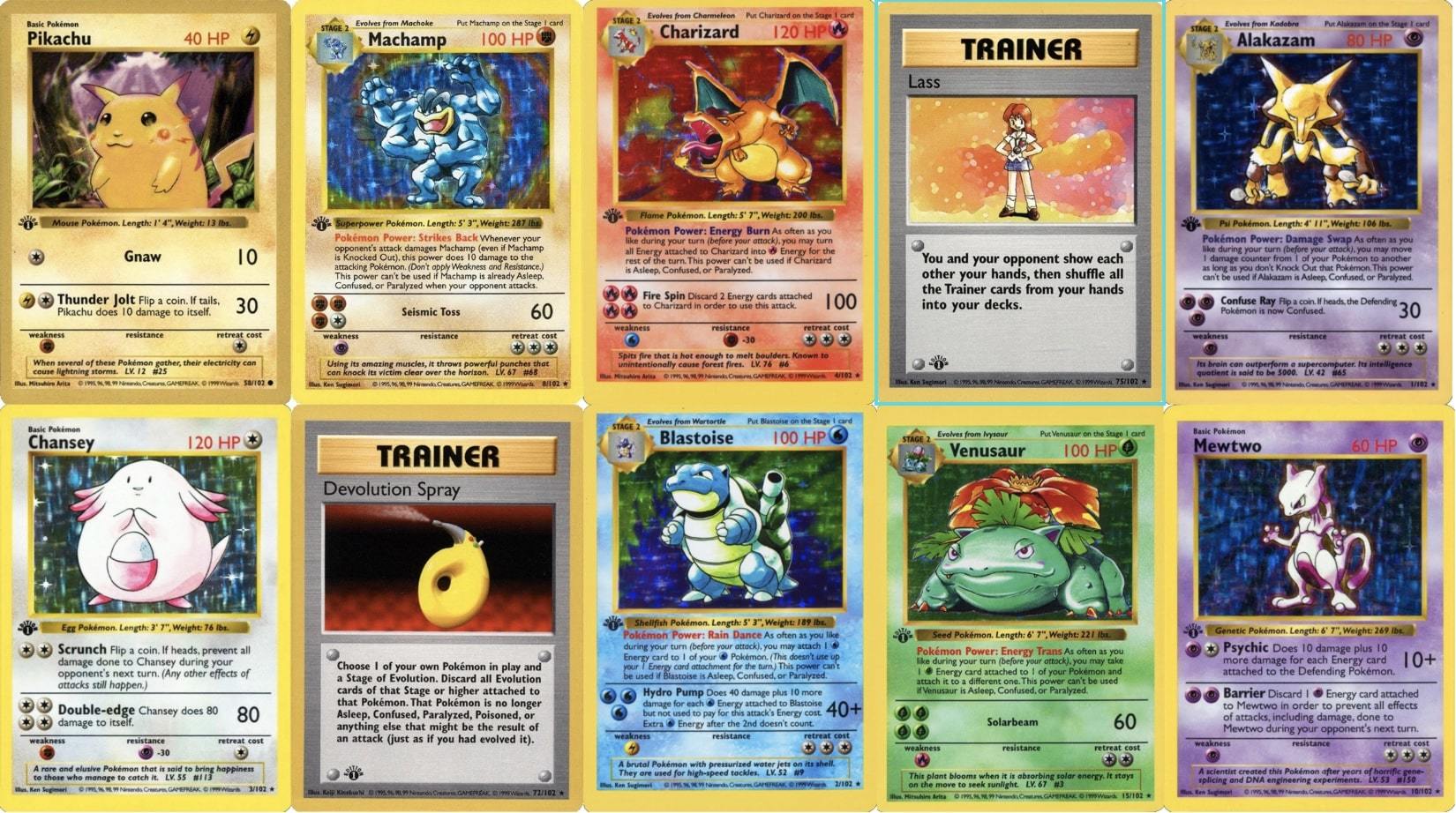 25 Most Valuable First Edition Pokemon Cards Old Sports Cards