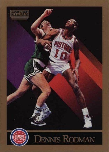 Dennis Rodman Autographed 1990-91 Hoops Card #10 Detroit