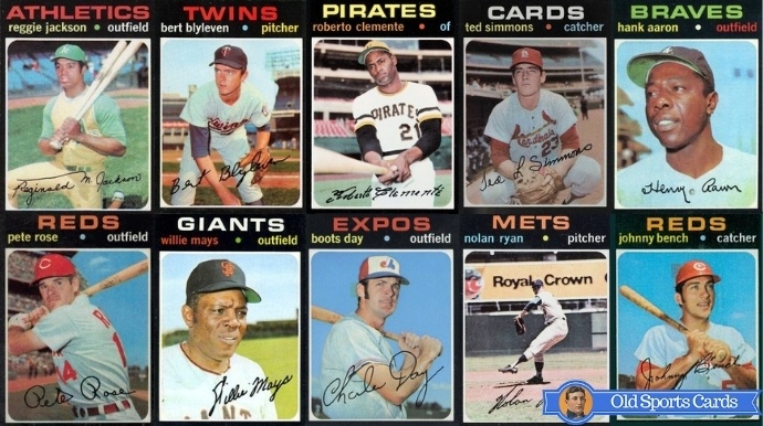 Buy the 1971 HOF Hank Aaron Topps Baseball Card Atlanta Braves