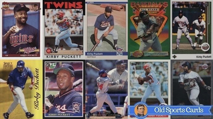 kirby puckett baseball card 1990
