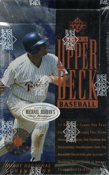 Michael Jordan 1994 Upper Deck Star Rookies Baseball Card White
