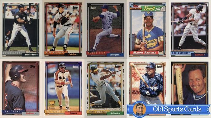 Jeff Bagwell (7) card lot - Includes 5x rookie cards