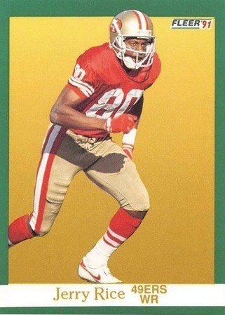 15 Most Valuable 1991 Fleer Football Cards Old Sports Cards   1991 Fleer 363 Jerry Rice Football Card 321x450 