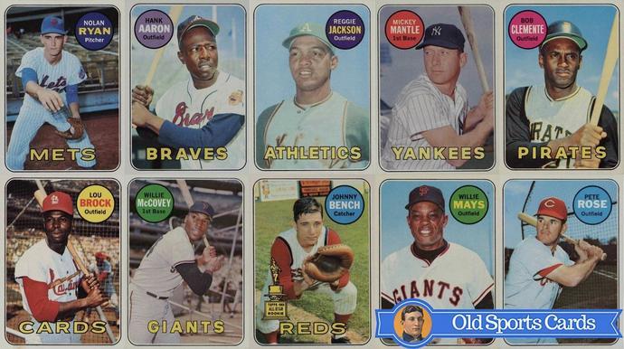  NICE CARD LOT - VINTAGE with 1960s BASEBALL CARDS