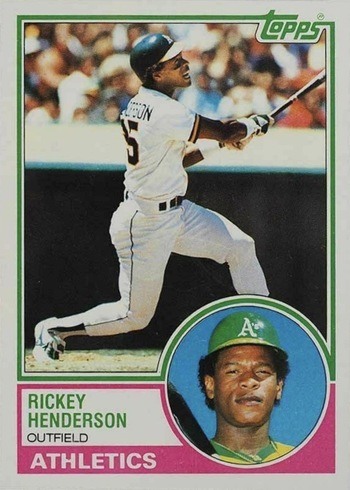 Lot of (2) PSA Graded 10 Rickey Henderson Baseball Cards with (1) 1983  Donruss #35 & (1) 1983 Fleer #519