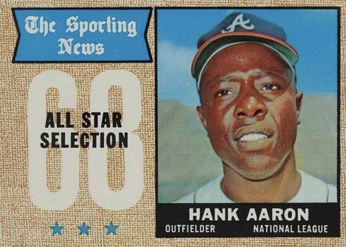 Auction Prices Realized Baseball Cards 1968 Topps Hank Aaron