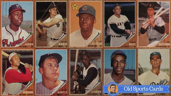 25 Most Valuable 1962 Topps Baseball Cards - Old Sports Cards