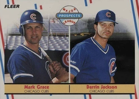 MARK Grace/darrin Jackson RC 1988 Fleer 641 Baseball Card 