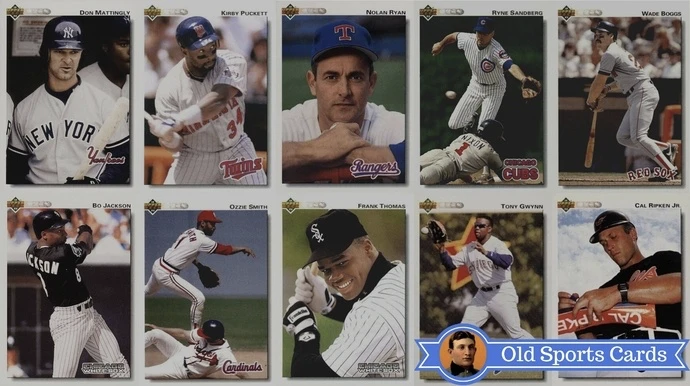 Deion Sanders 7 card lot. New York Yankees. Triple Play, Upper Deck
