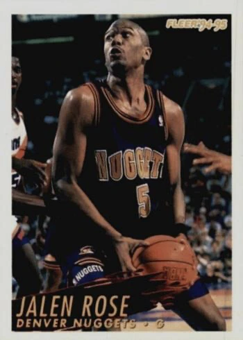 1994 Fleer #276 Jalen Rose Rookie Card