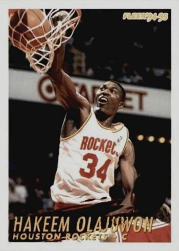 1994 Fleer #85 Hakeem Olajuwon Basketball Card