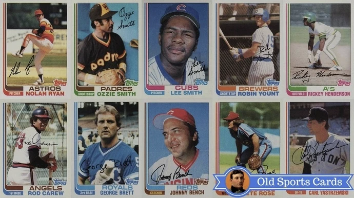 25 Most Valuable 1982 Topps Baseball Cards - Old Sports Cards