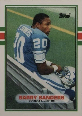 1989 Topps Traded #83T Barry Sanders Rookie Card