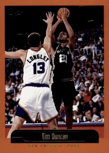 1999 Topps #121 Tim Duncan Basketball Card