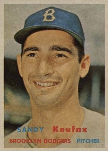 1957 Topps #302 Sandy Koufax Baseball Card