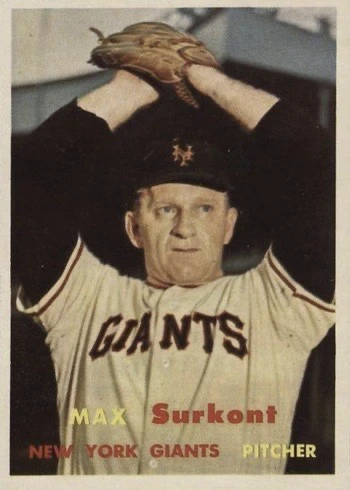 1957 Topps #310 Max Surkont Baseball Card