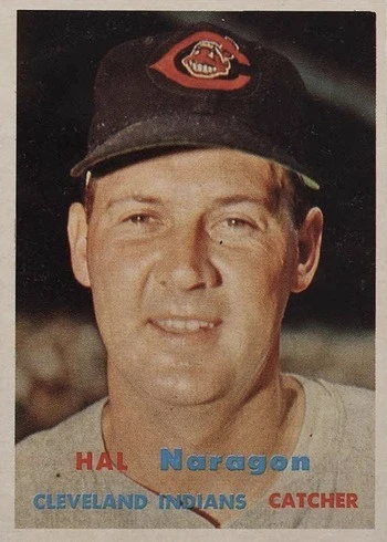 1957 Topps #347 Hal Naragon Baseball Card