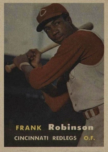 1957 Topps #35 Frank Robinson Rookie Card