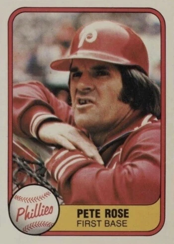 1981 Fleer #1 Pete Rose Baseball Card