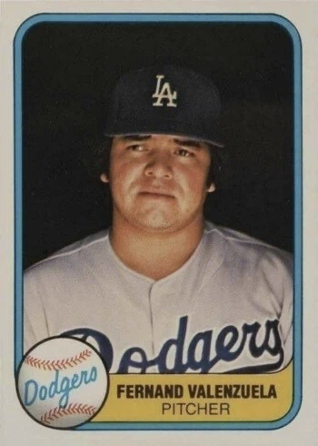 1981 Fleer #140 Fernando Valenzuela Rookie Card