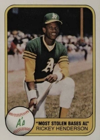 1981 Fleer #351 Rickey Henderson Baseball Card