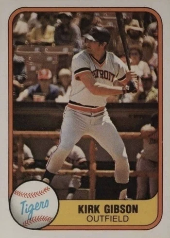 1981 Fleer #481 Kirk Gibson Rookie Card