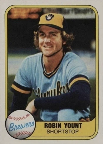 1981 Fleer #511 Robin Yount. Baseball Card