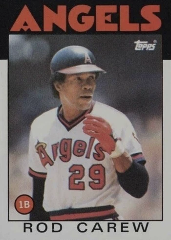 1986 Topps #400 Rod Carew Baseball Card