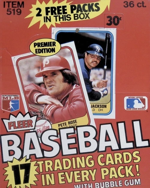 Unopened Box of 1981 Fleer Baseball Cards