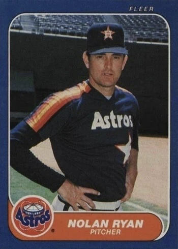 1986 Fleer #310 Nolan Ryan Baseball Card