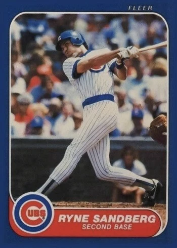 1986 Fleer #378 Ryne Sandberg Baseball Card