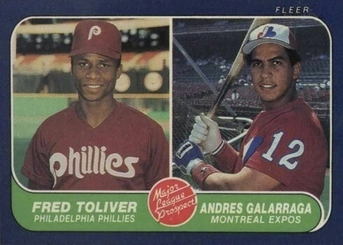 1986 Fleer #647 Andres Galarraga Rookie Card