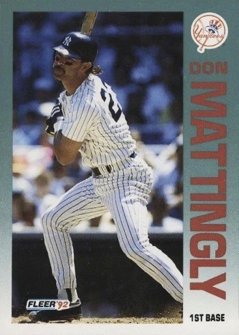 1992 Fleer #237 Don Mattingly Baseball Card