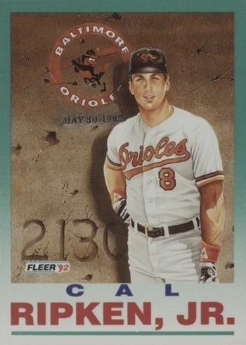 1992 Fleer #711 Cal Ripken Jr. Baseball Card