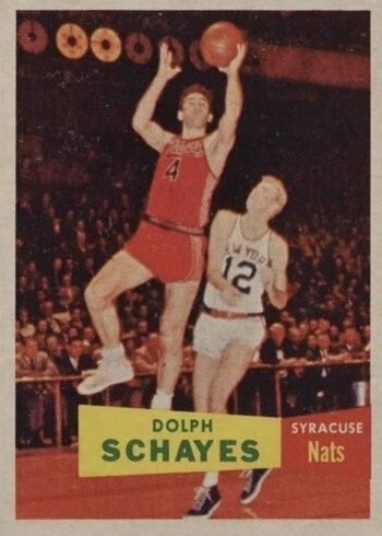 1957 Topps #13 Dolph Schayes Rookie Card