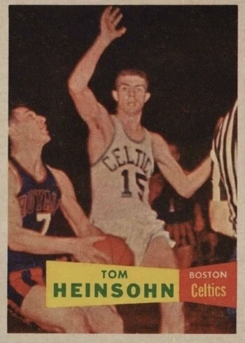 1957 Topps #19 Tom Heinsohn Rookie Card