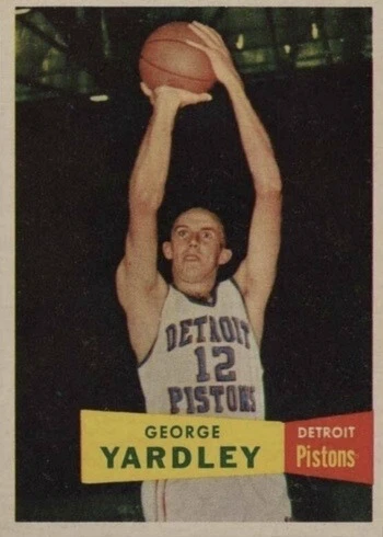 1957 Topps #2 George Yardley Rookie Card