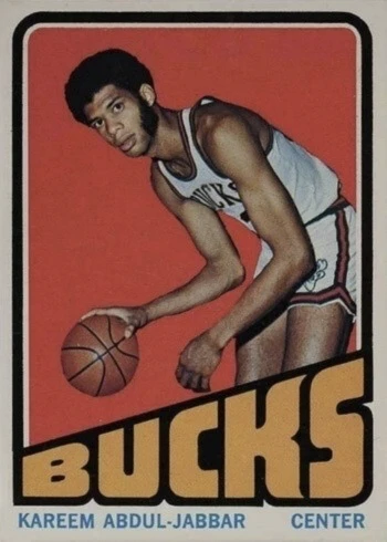 1972 Topps #100 Kareem Abdul-Jabbar Basketball Card