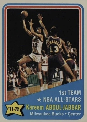 1972 Topps #163 Kareem Abdul-Jabbar All-Star Basketball Card