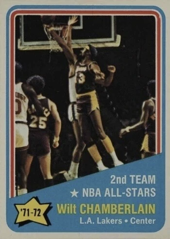 1972 Topps #168 Wilt Chamberlain All-Star Basketball Card