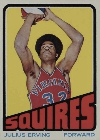 1972 Topps #195 Julius Erving Rookie Card