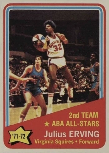 1972 Topps #255 Julius Erving All-Star Basketball Card