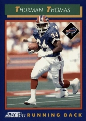 1992 Score #10 Thurman Thomas Football Card