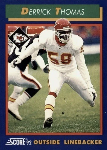 1992 Score #20 Derrick Thomas Football Card