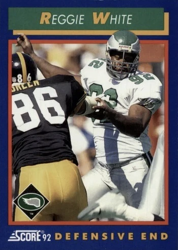 1992 Score #25 Reggie White Football Card