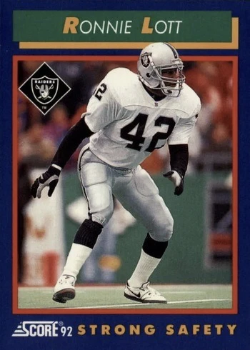 1992 Score #30 Ronnie Lott Football Card