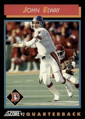 1992 Score #413 John Elway Football Card